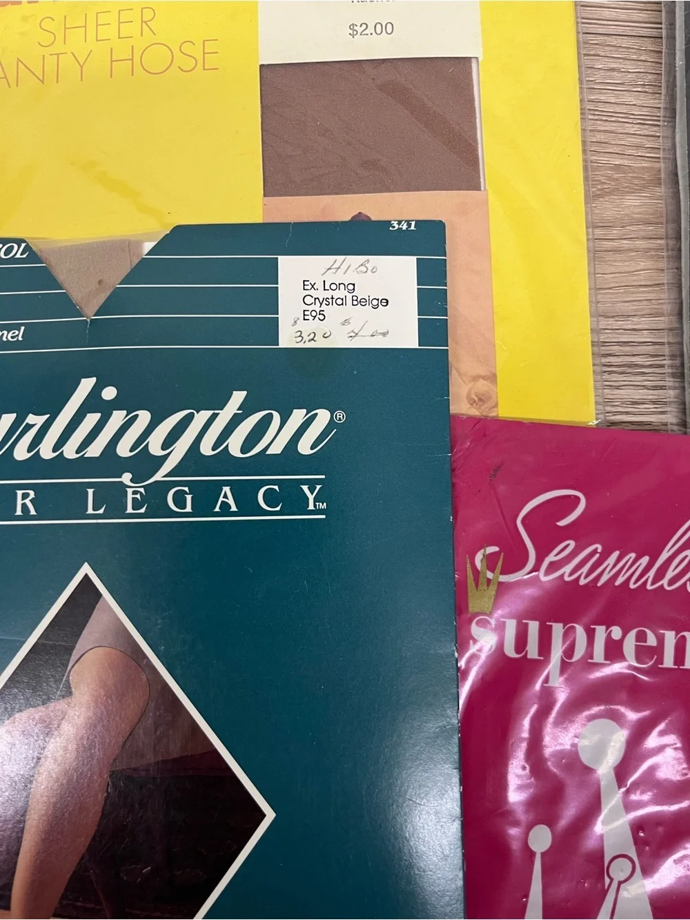 Vintage Pantyhose 80s 90s Lot of 13 Burlington Silkies Hanes The Firm